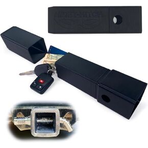 Hidey-Hitch Hidden Key Storage Inside Trailer Hitch Receiver, Secret Recessed Sturdy and Secure Storage for Key Fobs and Money in Kuwait