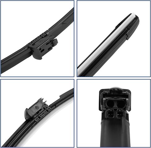 مجموعة شفرات ممسحة الزجاج الأمامي متوافقة مع مرسيدس بنز W222 V222 X222 S300 S320 S350 S400 S450 S500 S550 S560 S600 S650 S63 S65 AMG ممسحات الزجاج الأمامي استبدال 2228201145، A2228201145، 572320 in Kuwait