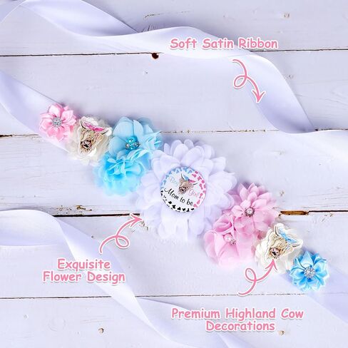 Rugby Football or Pompoms Baby Shower Maternity Sash Kit Football Theme Gender Reveal Party Belly Belt and Mom To Be & Dad To Be Corsage Pins, New Parents Pregnancy Photo Props Party Supplies in Kuwait