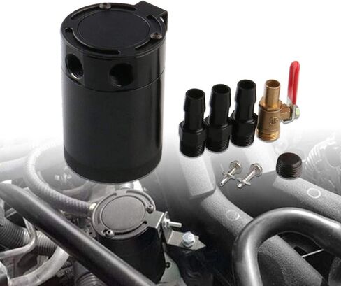 علبة التقاط الزيت ذات 3 منافذ ذات 3 منافذ من Sporacingrts + صمام تصريف الزيت 0.41 بوصة 10.3 مم in Kuwait