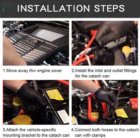 علبة التقاط الزيت ذات 3 منافذ ذات 3 منافذ من Sporacingrts + صمام تصريف الزيت 0.41 بوصة 10.3 مم in Kuwait