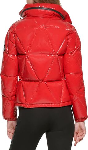 KARL LAGERFELD Women's Glossy Rain Wear Short Puffer in Saudi Arabia