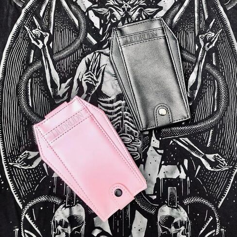 Gothic Spooky Coffin Wallet Card Holder for Women Daily & Halloween,Womens Mens Punk Gothic Purse,Goth Wallet for Accessories, Cash, Cards (balck) in Saudi Arabia