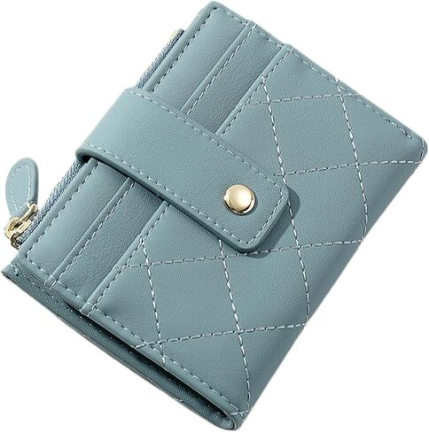 Small Wallet for Women Leather Card Holder Bifold Compact Wallets Purse With Zipper Coin Pocket in Saudi Arabia