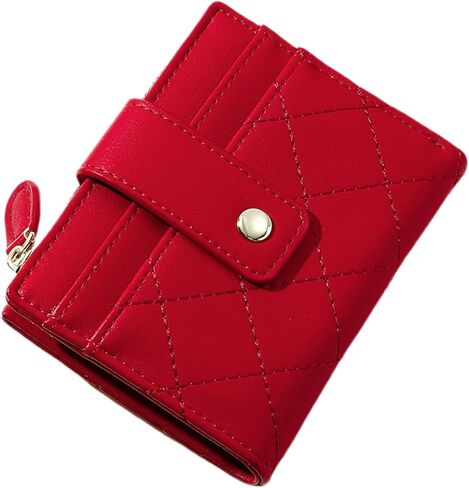 Small Wallet for Women Leather Card Holder Bifold Compact Wallets Purse With Zipper Coin Pocket in Saudi Arabia