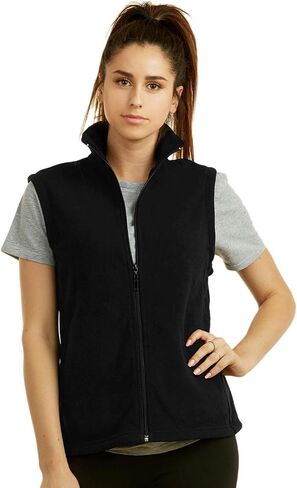 سترة شتوية بسحاب كامل للسيدات من Polar Fleece مقاس كبير (XL كحلي) in Saudi Arabia