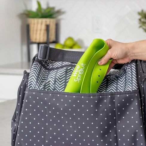 مرايل أطفال من السيليكون المقاومة للماء من WeeSprout (مجموعة من 2) | جيب للقبض على الطعام in Kuwait