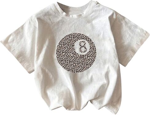 Women's Cherry Print Tee Shirt Short Sleeve Crew Neck Drop Shoulder Vintage Tee Tops in Kuwait