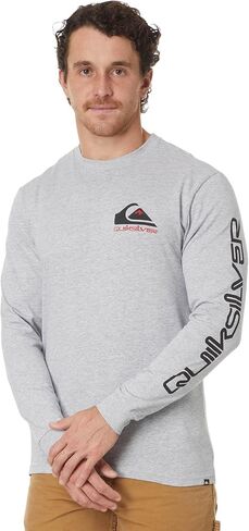 Quiksilver Men's Comp Logo Long Sleeve Screen Tee in Kuwait