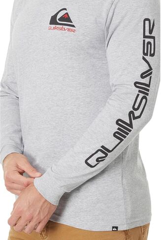 Quiksilver Men's Comp Logo Long Sleeve Screen Tee in Kuwait