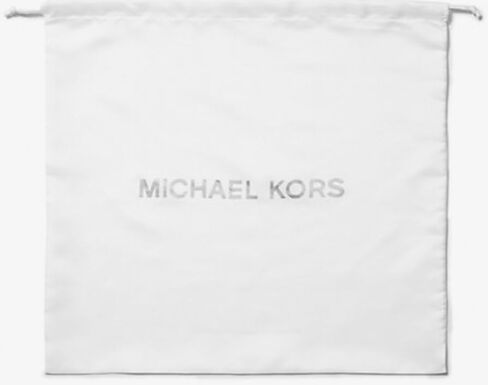 Michael Michael Kors Jet Set Travel Signature PVC Medium Logo Crossbody Flight Bag Bundle Dust Bag. (Black Signature PVC) in Kuwait