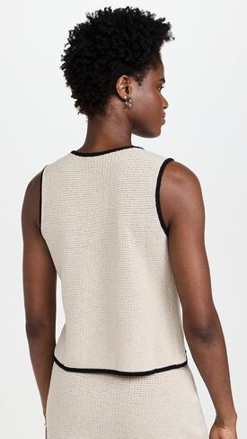 Onia Women's Linen Knit Tie Front Tank in Saudi Arabia