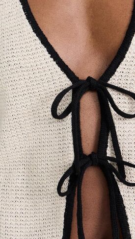 Onia Women's Linen Knit Tie Front Tank in Saudi Arabia