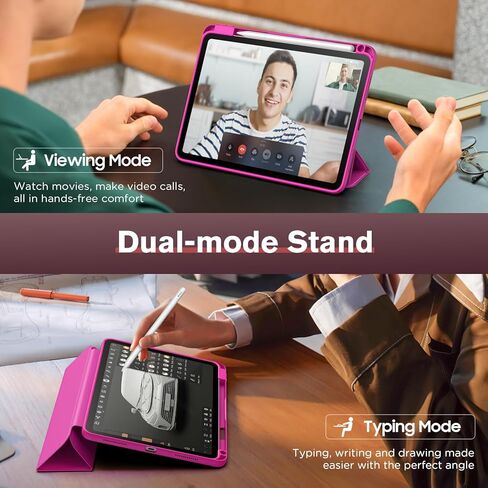 حافظة MoKo لجهاز iPad Air 11 بوصة (M2) 2024، حافظة iPad Air الجيل السادس/iPad Air 5th/4th Gen 2022/2020 مع حامل أقلام، حافظة iPad واقية ذكية ثلاثية الطي، شعار مجوف/تنبيه/نوم تلقائي، أزرق داكن in Saudi Arabia