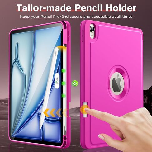 حافظة MoKo لجهاز iPad Air 11 بوصة (M2) 2024، حافظة iPad Air الجيل السادس/iPad Air 5th/4th Gen 2022/2020 مع حامل أقلام، حافظة iPad واقية ذكية ثلاثية الطي، شعار مجوف/تنبيه/نوم تلقائي، أزرق داكن in Saudi Arabia