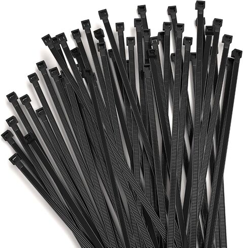 14 Inch Heavy Duty Black Zip Ties, for Indoor/Outdoor, Home, Fence and More（250 PCS） in Kuwait