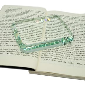 StayMax Clear Rectangular Square Glass Tiles Paperweight