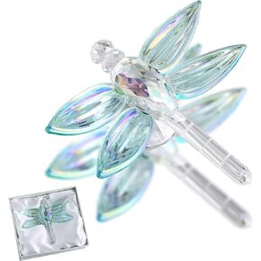 H&D HYALINE & DORA Crystal Dragonfly Figurine Glass Animal Figurines Collectibles Home Decor Paperweight