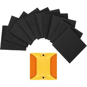 10 Pieces Adhesive Sticky Pads for Road Reflectors 4 Inch Easy Installation Driveway Reflector Markers Tape Glue for Reflector Markers for Street, Pavement and Asphalt in Kuwait