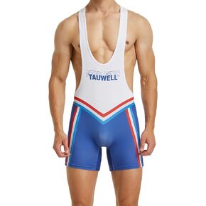 YUFEIDA Men's Athletic Supporters Active Base Layers Bodysuit One Piece Boxer Singlet Leotard Stretchy Wrestling