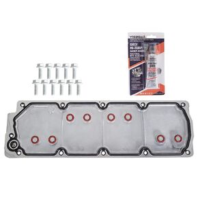 Valley Pan Cover Plate with Gasket Bolts Kit 12598832 12610141 Replacement for 07-13 GM LS2 LS3 Valley Cover LS Gen 4