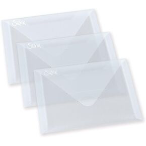 Sizzix Plastic Envelopes, 6.875 by 5-Inch, 3/Pack