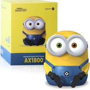Minions Kevin Wi-Fi 6E Router - Elevate Your Connectivity Experience in 2024 with High-Speed Performance Gaming Router - Secure Travel WiFi Router