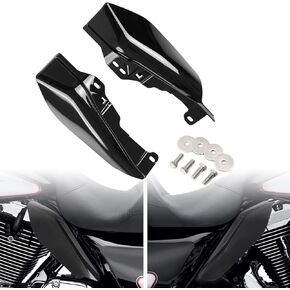 Mid Frame Air Deflectors Heat Shield Fit for 2009 - 2022 Harley Touring Street Road Glide Road King Electra Glide - Black