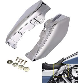 Chrome Mid-Frame Air Deflector Trim for Harley Davidson Touring Street Electra Glide Road King 2009-2016 2015 2014
