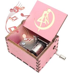 Wooden Music Box – Color Painted Sailor M Music Box, Sailor Gifts for Sister、Daughter – Play Sailor M Theme Song – 1 Set