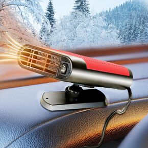 12V 150W Car Heater - Portable Car Heater that Plugs into Cigarette Lighter 360 Degree Rotary Base 2 in 1 Car Heater and Cooling Fan
