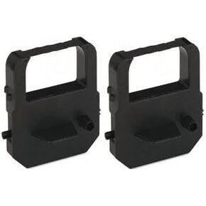 (2 Pack) Replacement Ribbon Fits Lathem and Acroprint Time Clocks 100E, 700E, 900E, 1000E, 1500E, 1600E, 5000EP, 7000E, 7500E, LT5000, ES700, ES900, 175, ATT310 (Black Ink)