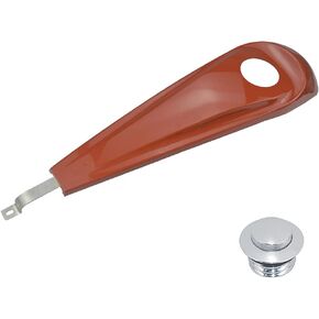 WOWTK Smooth Dash Console with Pop Up Gas Cap fits for Harley Touring Electra Glide FLHT Road Glide FLTRX Street Glide FLHX 2008-2022,Chrome