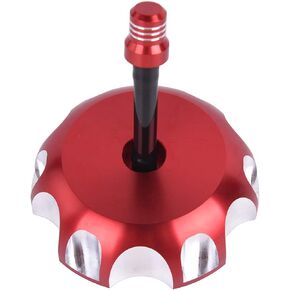 Billet Gas Fuel Tank Cap Cover w/Vent Hose for TRX450R 2006-2012,TRX400EX Sportrax 400 1999-2014,TRX700XX 2008-2009,XR250R 1986-2005,CRF250X 2004-2018,XR400 1986-2010,CRF450R 2002-2016