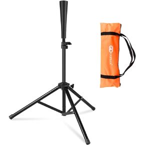 Goplus Batting Tee, Adjustable Baseball Softball Tripod for Batting Training Practice with Carrying Bag