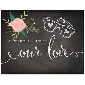 Andaz Press Wedding Party Signs, Chalkboard Pink Coral Floral Roses Print, 8.5x11-inch, Build Your Own Mimosa Sign Pick a Juice, Pour the Champagne Cheers! Dessert Table Sign, 1-Pack