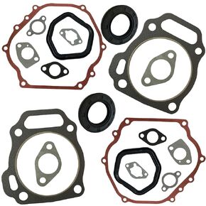 HRuiRed 2 Set GX390 GX420 GX440 188F 190F Cylinder Head Exhaust Muffler Full Gaskets Crankcase Oil Seal for 13hp Engine