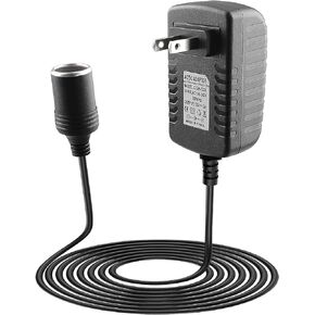 BXIZXD AC to DC Converter, 12V 2A 24W Car Cigarette Lighter Socket to Wall Outlet Adapter, 110-240V to 12V for Car Charger MP3 Player Car Telephone Automotive Razor etc.