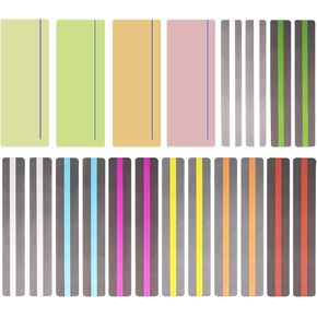 Allazone 20 Pack Reading Guide Strips Colored Overlay Highlight Bookmarks Reading Tracking Rulers for Teachers, Childrenand Dyslexics