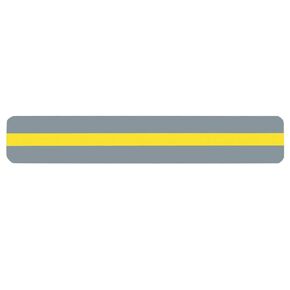 Ashley Productions ASH10800 Reading Guide Strip, 1.5" Wide, 8.5" Length, 0.05" Height, Yellow