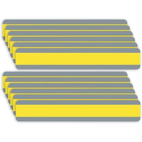 Ashley Productions Double Wide Sentence Strip Reading Guide, 1-1/4" x 7-1/4", Yellow, Pack of 12