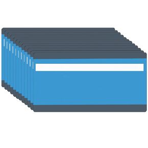 دليل قراءة تراكر الأزرق للنافذة المقطوعة من Ashley Productions، 3-3/4 بوصة × 7-1/4 بوصة، عبوة من 12 قطعة