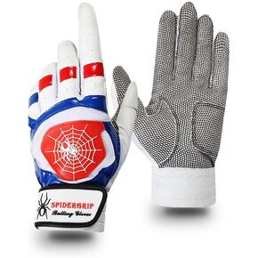 J&S Sporting Spider Grip Baseball Softball Batting Gloves for Mens and Kids