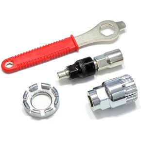 Bike Crank Extractor, Arm Remover and Bottom Bracket Remover with 16mm Spanner/Wrench, Bike Repair Tool, Bike Multi Tool, Professional Emergency Bicycle Repair Kit