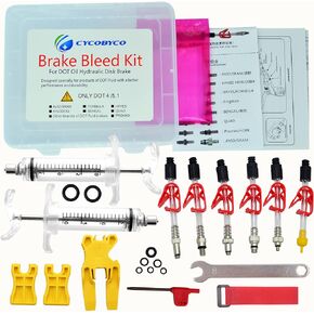 Bicycle Brake DOT Oil Bleed Kit for AVID Sram Formula Hayes Bngal Hope Quad Kingdom Promax Hydraulic Disc Tools