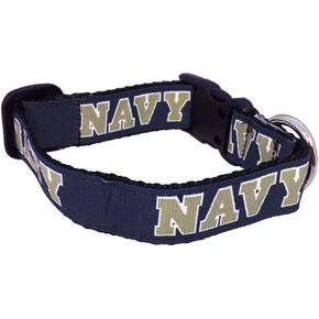 NCAA Navy Midshipmen Dog Collar (Team Color, Medium)