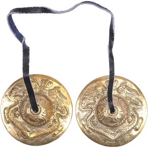 The Collection Royal Meditation Chime Bell, Sound Healing Instrument, Hand Symbols, Yoga Instrument, Tingsha Bell, Tibet Bell, Chakra Bell (Auspicious Auspiciousness)
