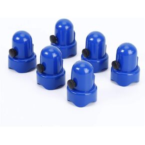 ZIZILAND 1.5" Diameter Trampoline Enclosure Pole Cap with Screw Thumb, Blue, Only Fit in 38mm(1.5in) Diameter Trampoline Pole