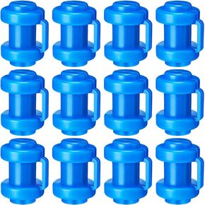 Lanties 12 Pcs Trampoline Caps Trampoline Pole Caps 1 Inch in Dameter Enclosure Pole Caps Trampoline Net Pole Caps Trampoline Replacement Enclosure Poles for Net Hook Safety Accessories