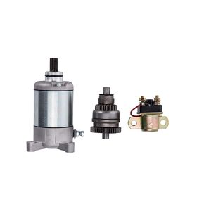 Starter Drive & Relay Solenoid Fits Polaris ATV UTV Sportsman 500 1996-2002/TRAILBOSS 325 325cc 1985-2002 495713 3084981 3090188 18645